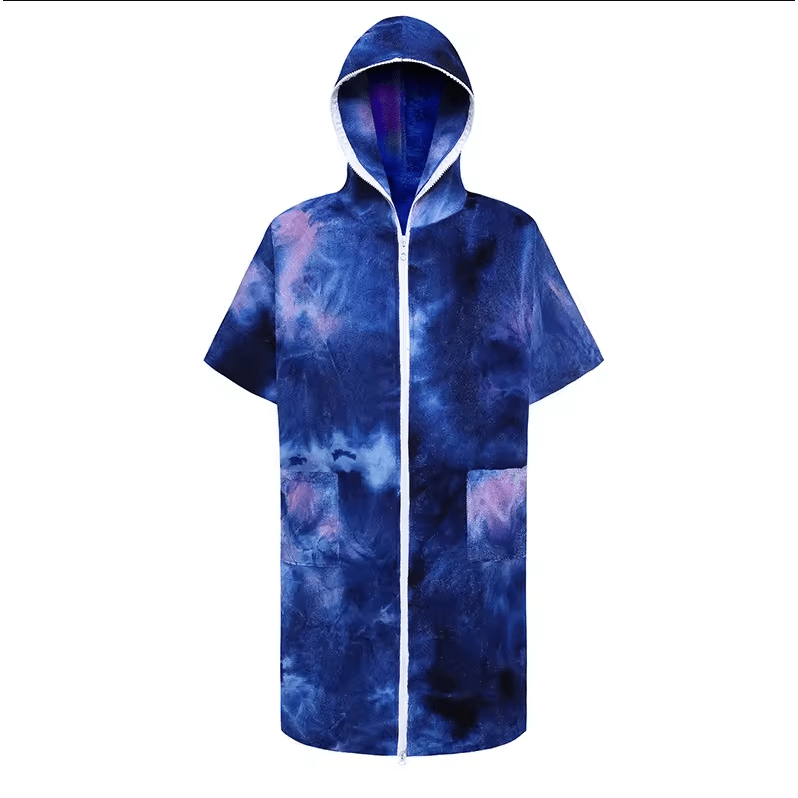 Terry Cloth Zip Beach Towel Tie Dye MM